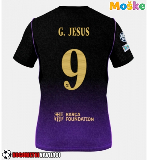 Moške Nogometnih dresov Barcelona Gabriel Jesus #9 Gostujoči 2026-27 Kratki rokavi Moške Nogometnih dresov Barcelona Gabriel Jesus #9 Gostujoči 2026-27 Kratki rokavi